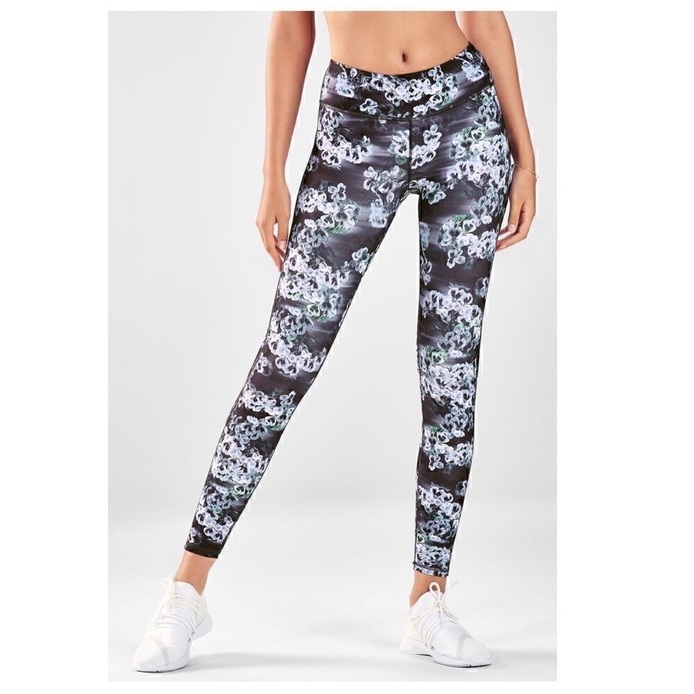 Fabletics Pureluxe Legging Mid Rise Printed Floral XXS